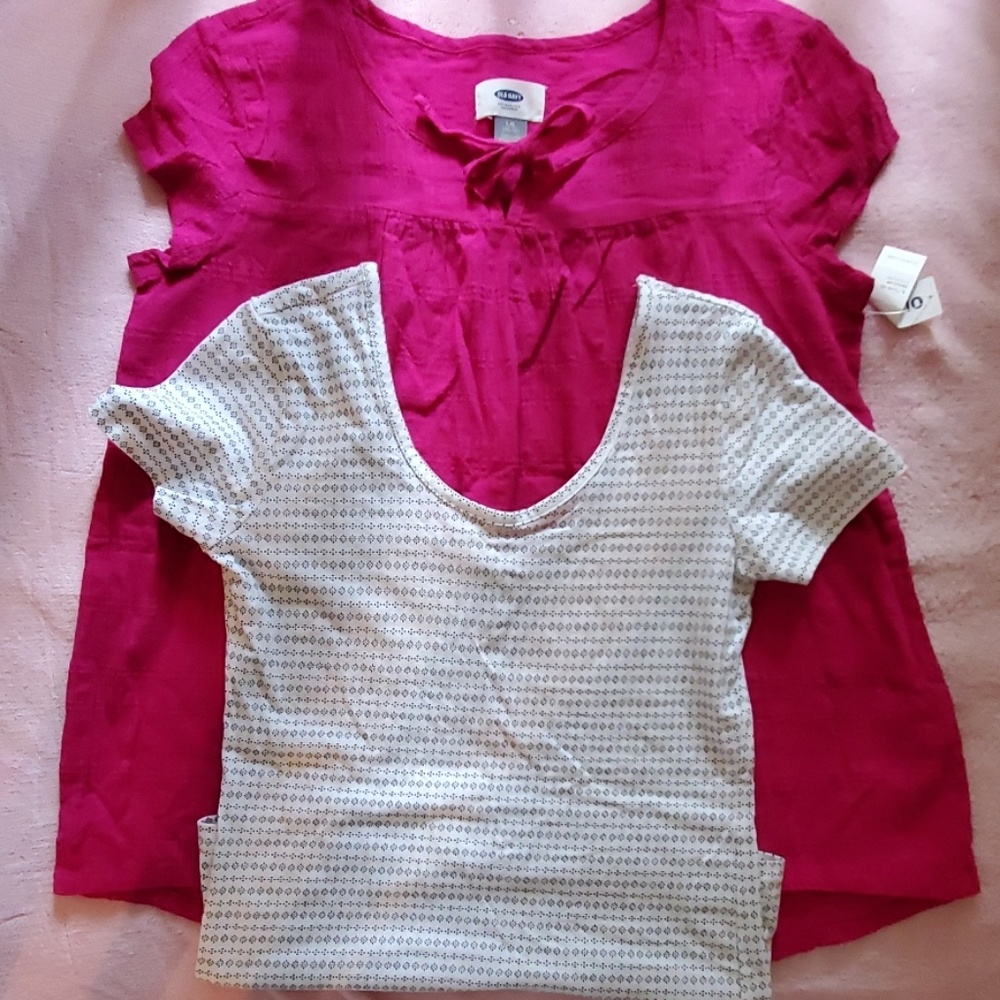 Old Navy top, short sleeve, size Large (10-12)
